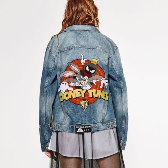 RARE Limited Edition Zara Looney Tunes Denim Jacket - Picture 5 of 6